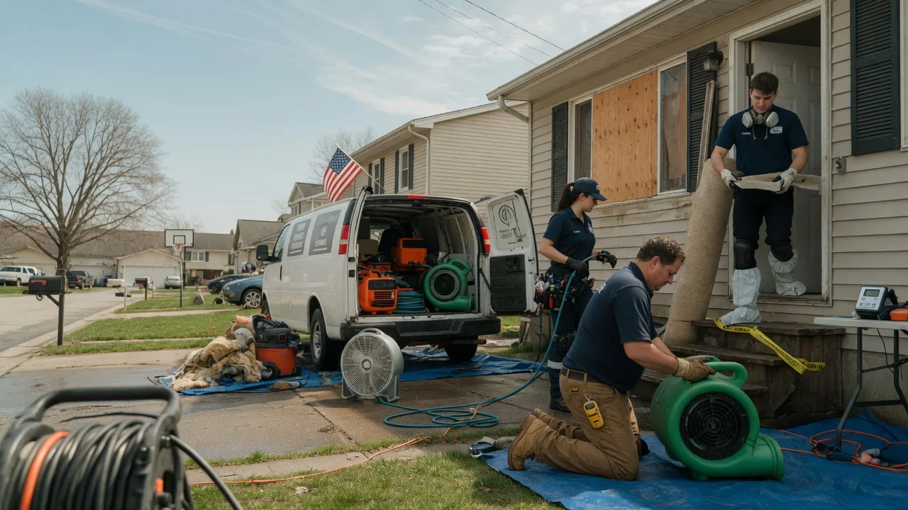 Water Damage Restoration in Bluffs, IL near me